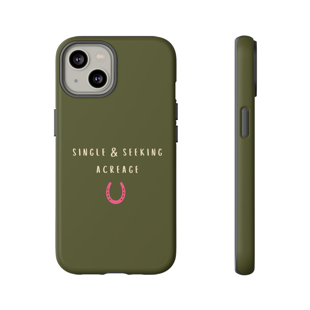 Green & Pink Single & Seeking Acreage Case