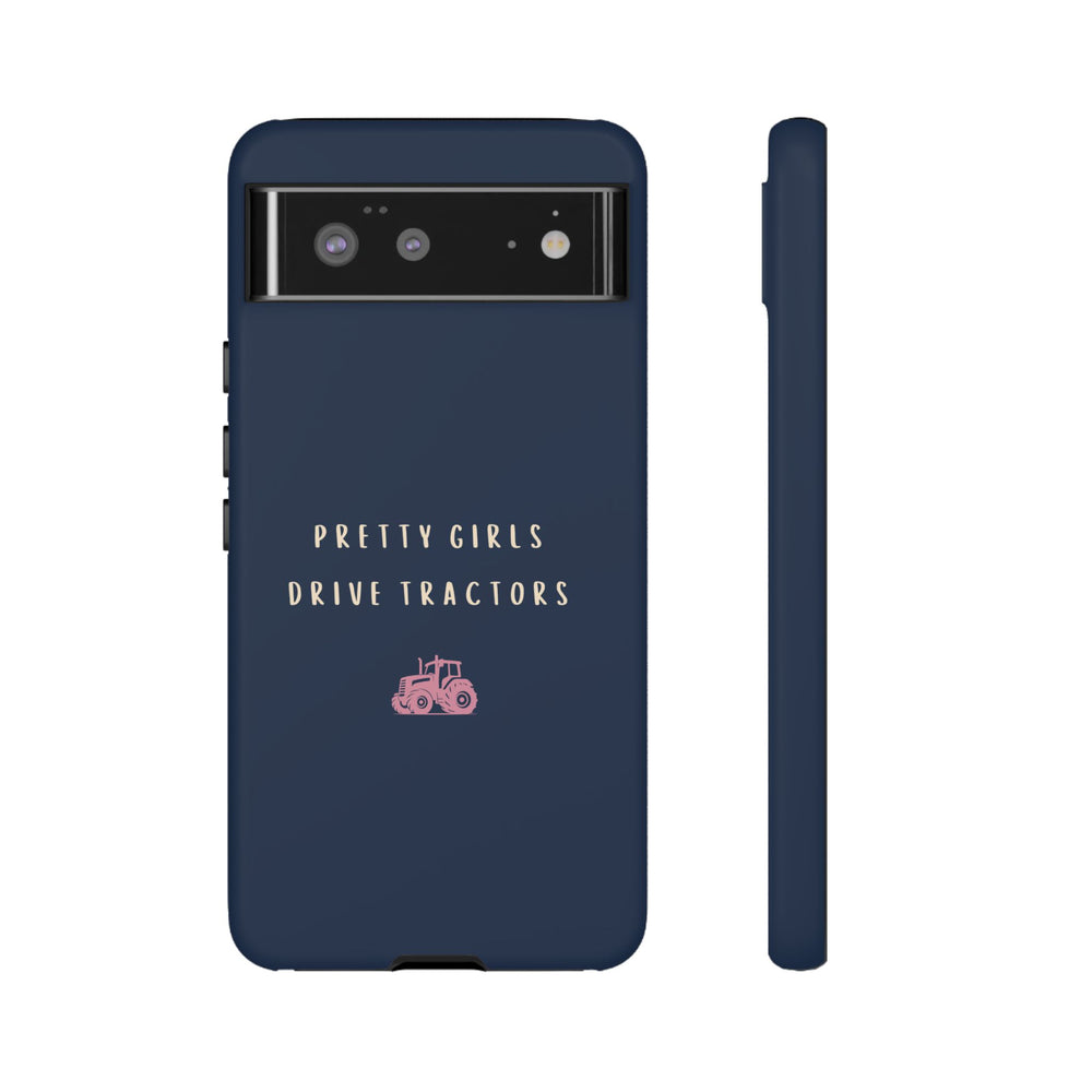 Navy & Pink 'Pretty Girls Drive Tractors' Case