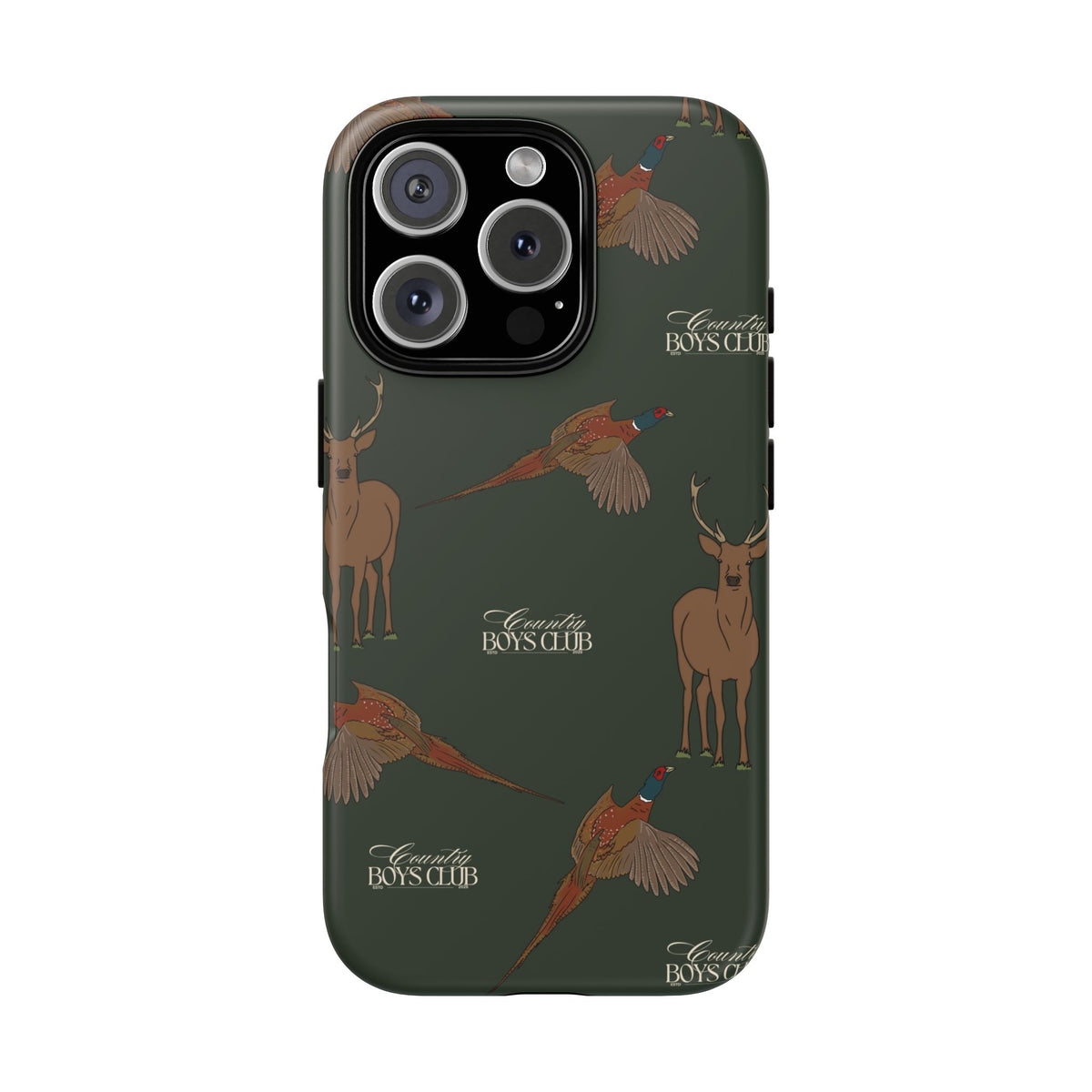 Field Green 'Boys Stags & Pheasants' Case  | CBC x Country Cases