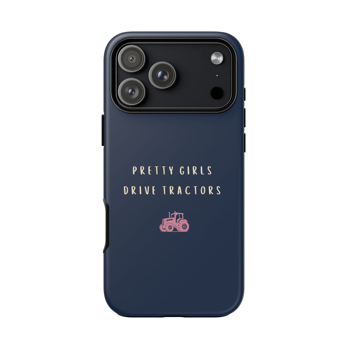 Navy & Pink 'Pretty Girls Drive Tractors' Case
