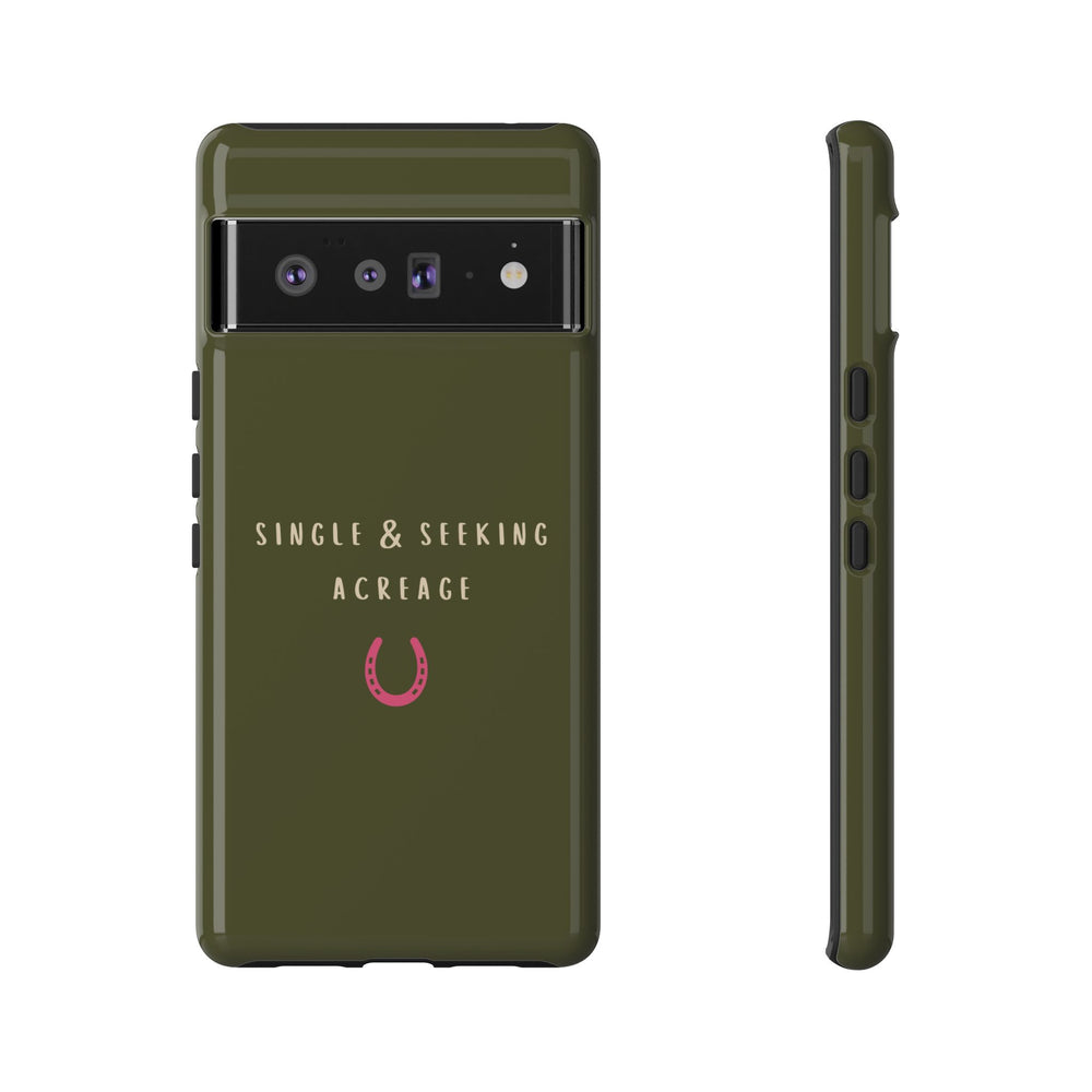 Green & Pink Single & Seeking Acreage Case