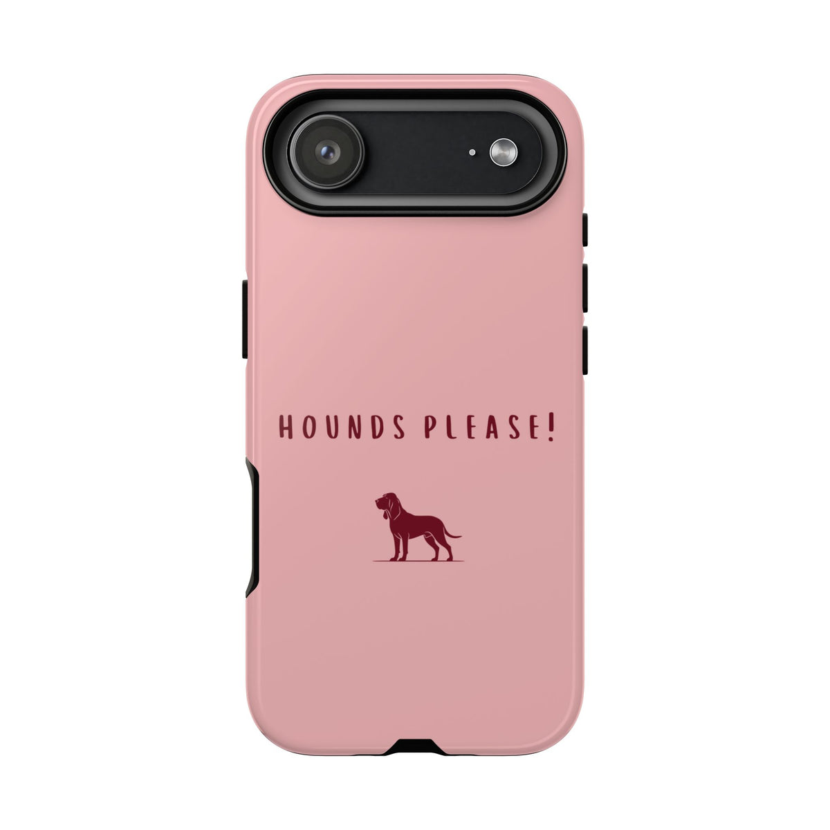 Pink & Burgundy 'Hounds Please' Case