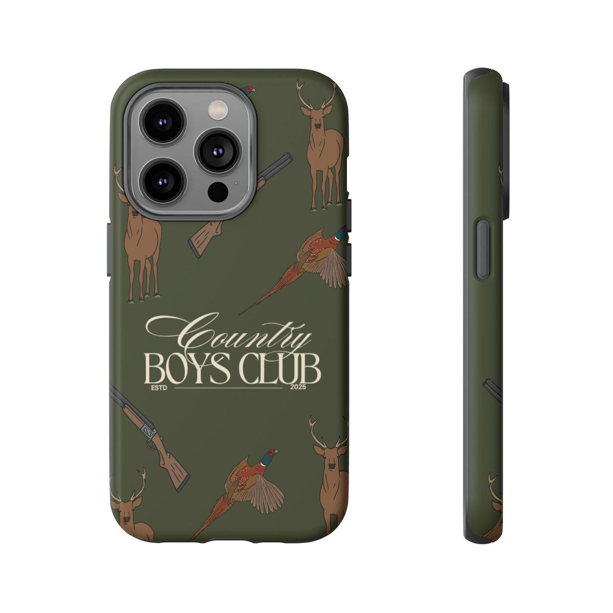 Forest Green Boys Love Guns Case  | CGC x Country Cases