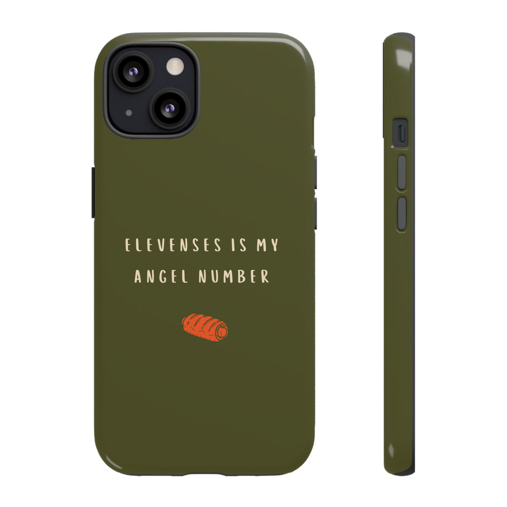 Green & Orange 'Elevenses Is My Angel Number' Case