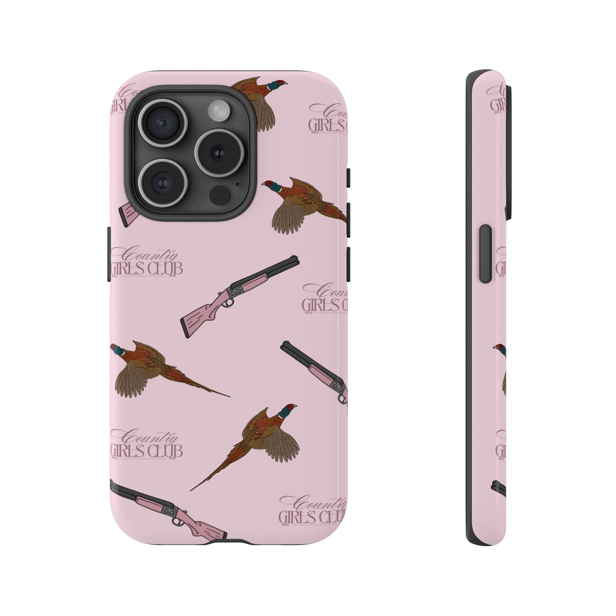 Pink 'Girls Pheasants & Shotguns' Case  | CGC x Country Cases