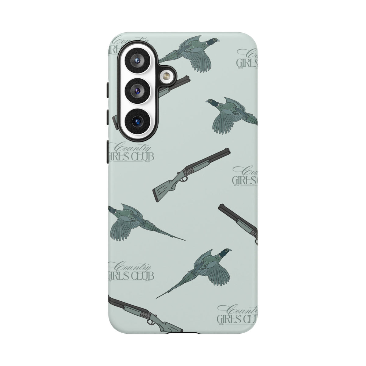 Blue 'Girls Pheasants & Shotguns' Case  | CGC x Country Cases