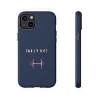 Navy & Pink 'Tally Ho!' (Snaffle)