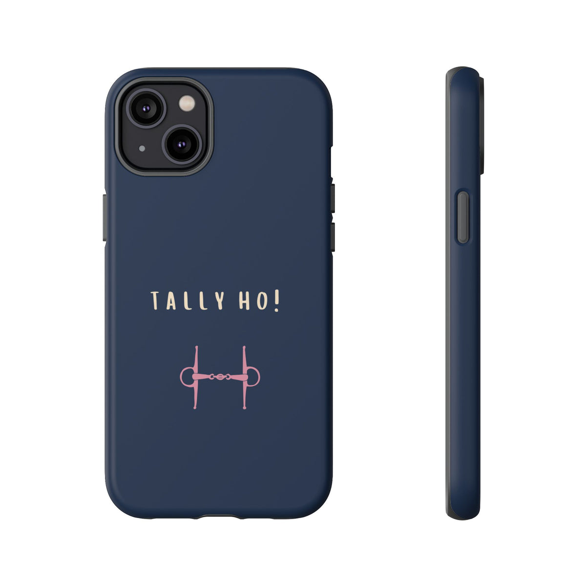 Navy & Pink 'Tally Ho!' (Snaffle)