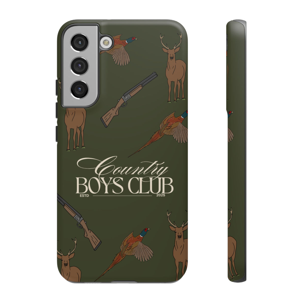 Forest Green Boys Love Guns Case  | CGC x Country Cases