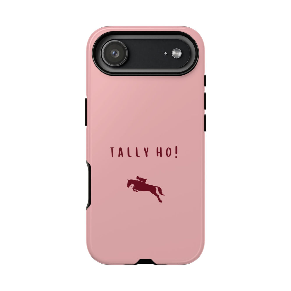 Pink & Burgundy 'Tally Ho!' (Horse) Case