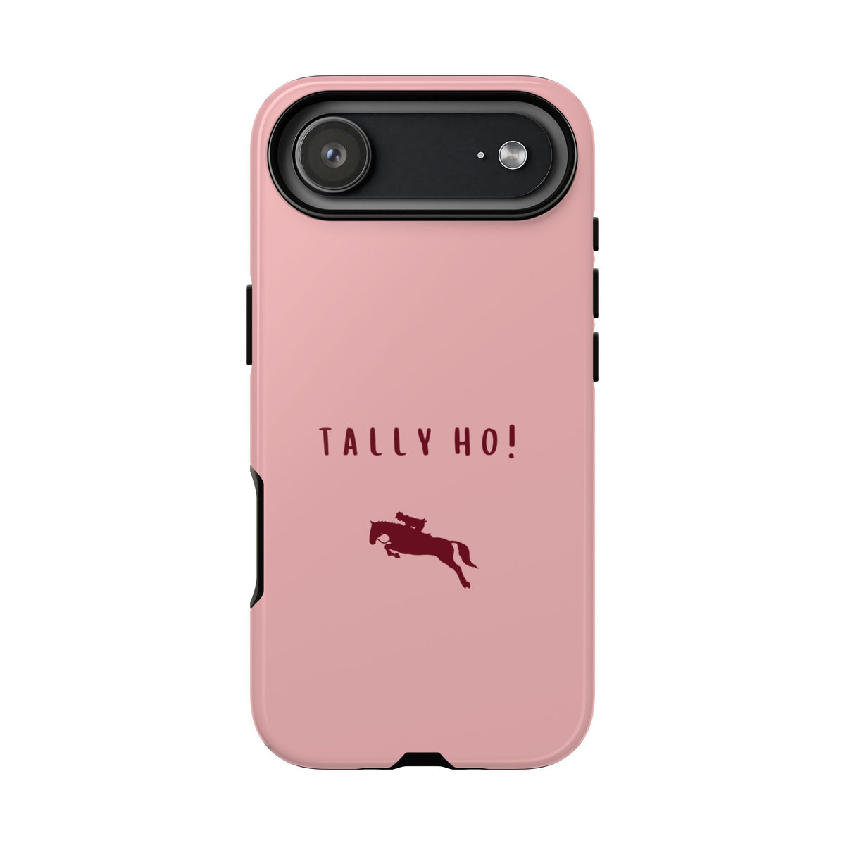 Pink & Burgundy 'Tally Ho!' (Horse) Case