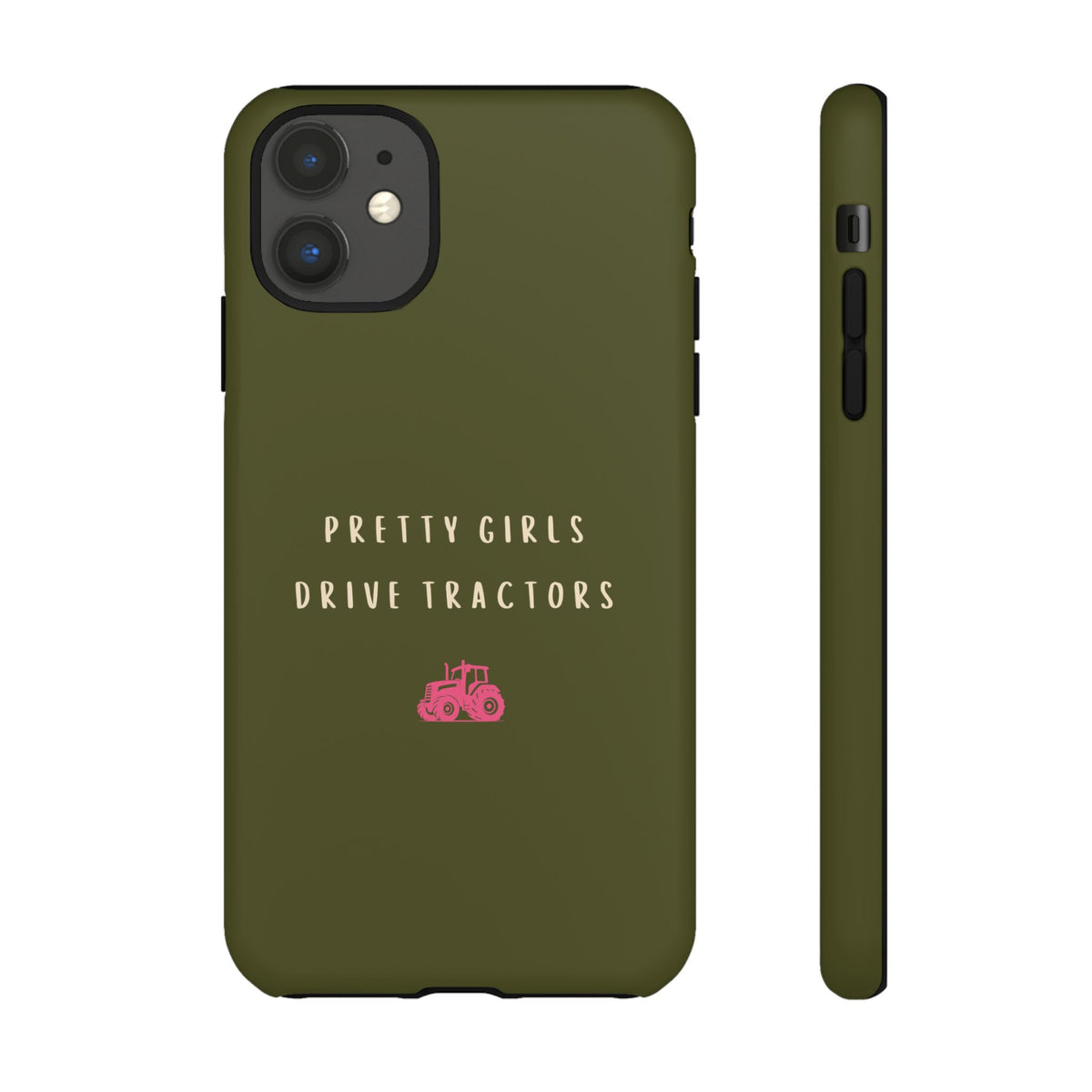 Green & Pink Pretty Girls Drive Tractors Case