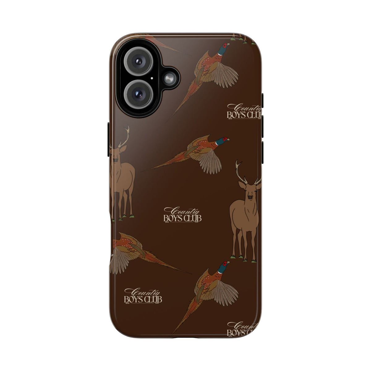 Chestnut Brown 'Boys Stags & Pheasants' Case  | CBC x Country Cases
