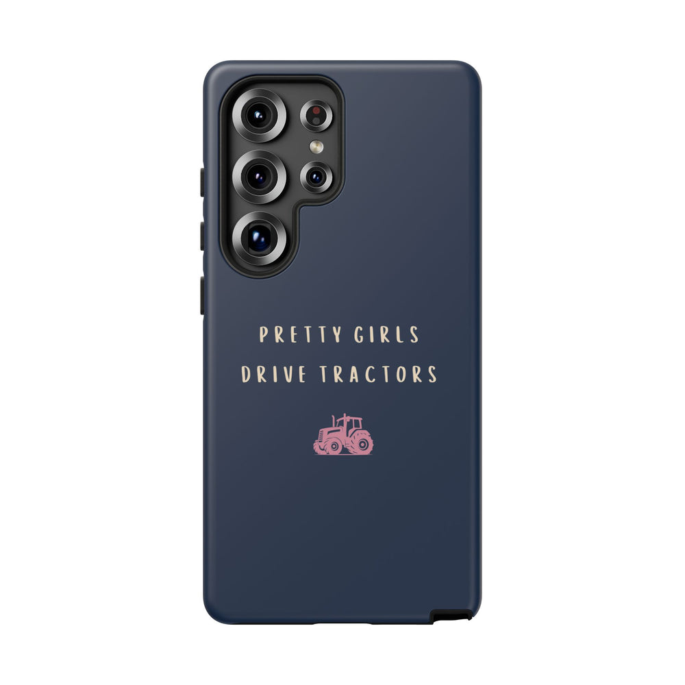 Navy & Pink 'Pretty Girls Drive Tractors' Case