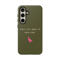 Green & Pink 'Girls Just Want To Have Guns' Case (Partridge)