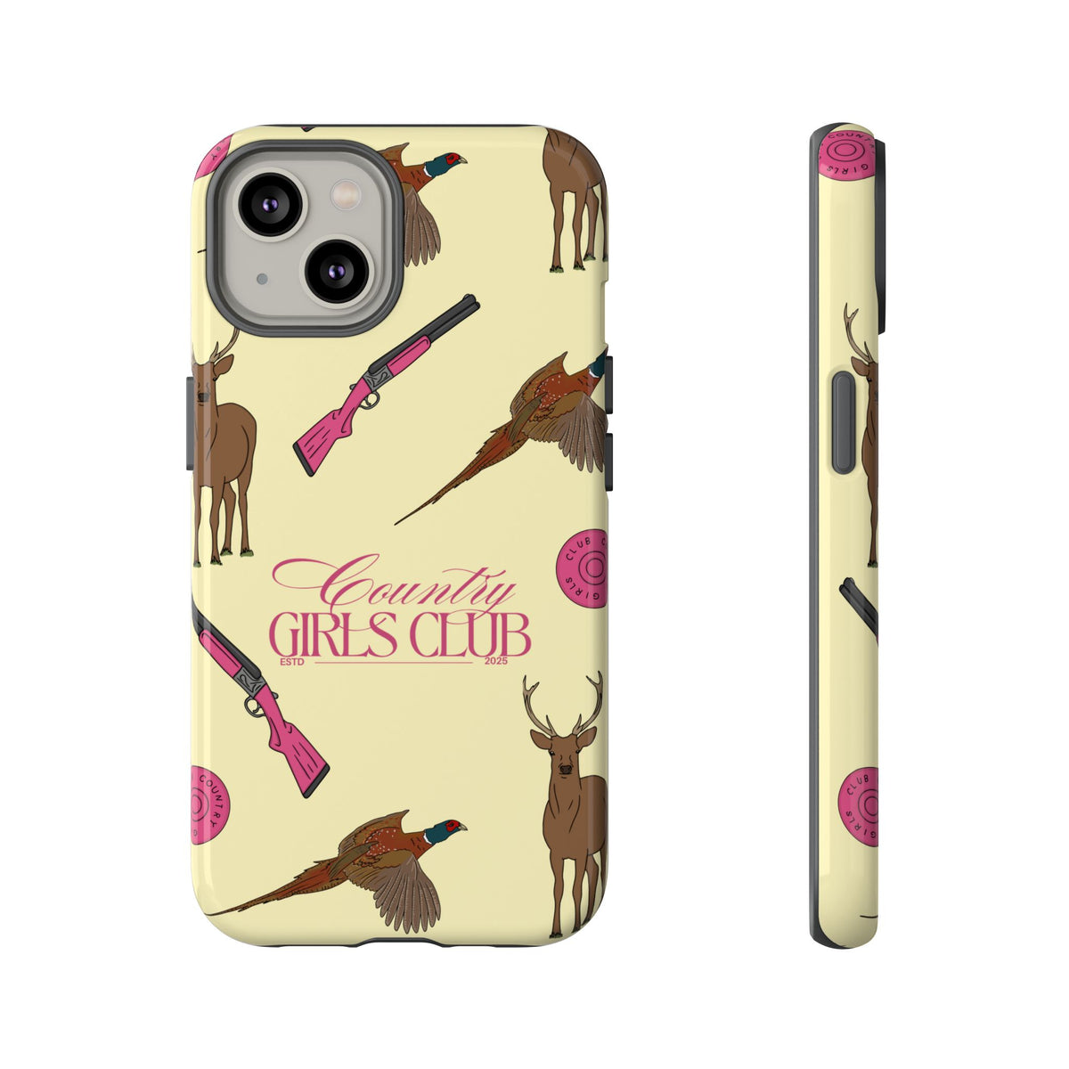 Butter Yellow 'Girls Love Guns' Case  | CGC x Country Cases