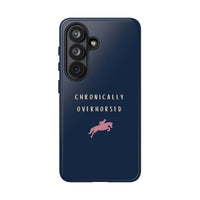 Navy & Pink "Chronically Overhorsed" Case