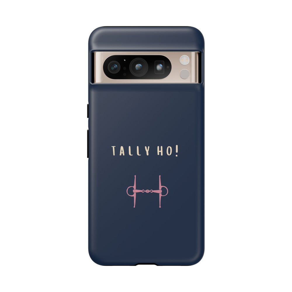 Navy & Pink 'Tally Ho!' (Snaffle)