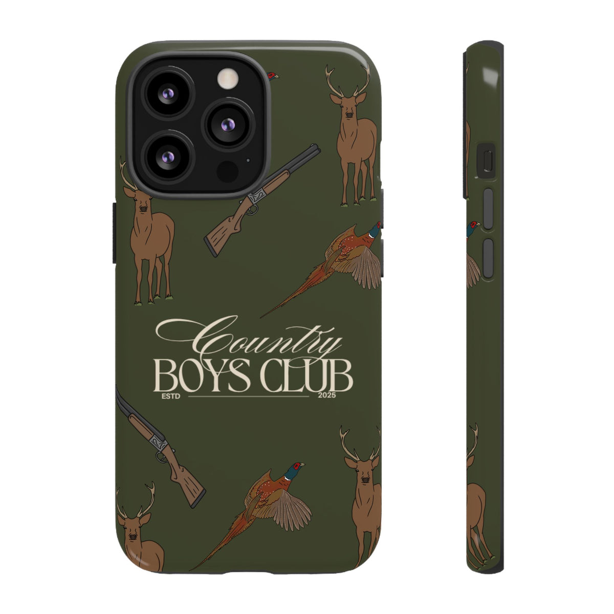 Forest Green Boys Love Guns Case  | CGC x Country Cases