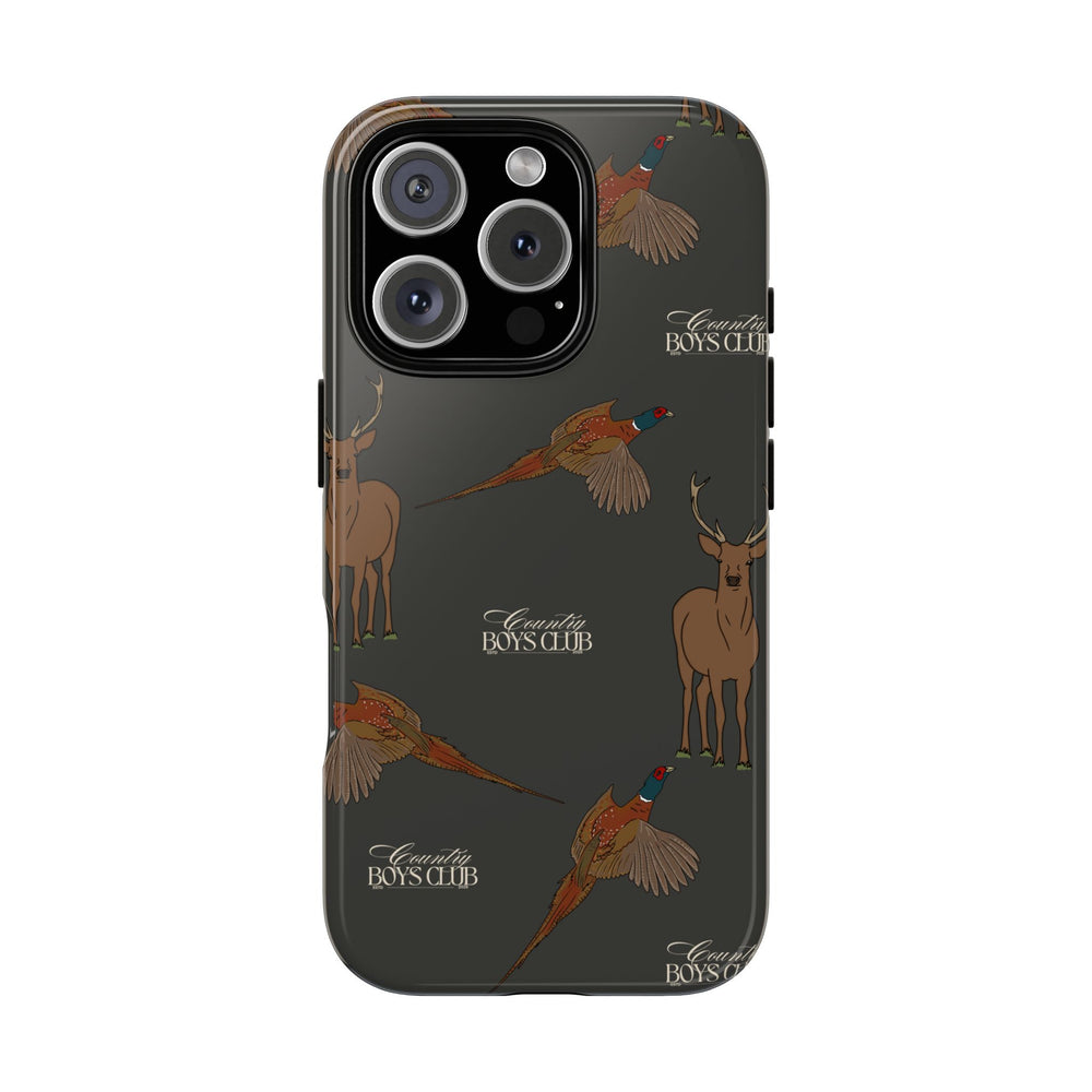 Charcoal 'Boys Stags & Pheasants' Case  | CBC x Country Cases