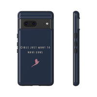 Navy & Pink 'Girls Just Want To Have Guns' Case (Pheasant)