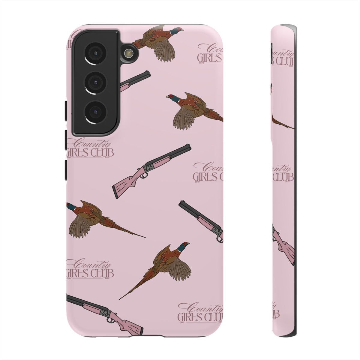 Pink 'Girls Pheasants & Shotguns' Case  | CGC x Country Cases