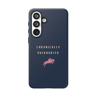 Navy & Pink "Chronically Overhorsed" Case