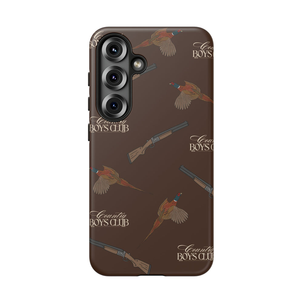 Chestnut Brown 'Boys Pheasants & Shotguns' Case  | CBC x Country Cases