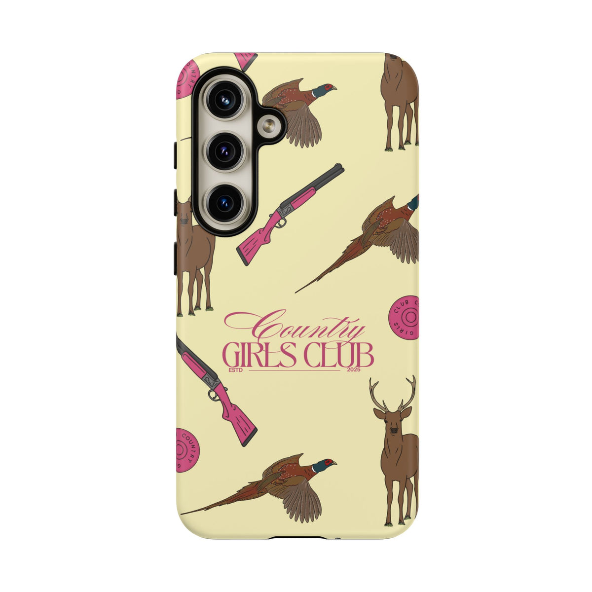 Butter Yellow 'Girls Love Guns' Case  | CGC x Country Cases