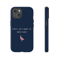 Navy & Pink 'Girls Just Want To Have Guns' Case (Partridge)