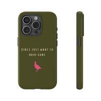 Green & Pink 'Girls Just Want To Have Guns' Case (Partridge)