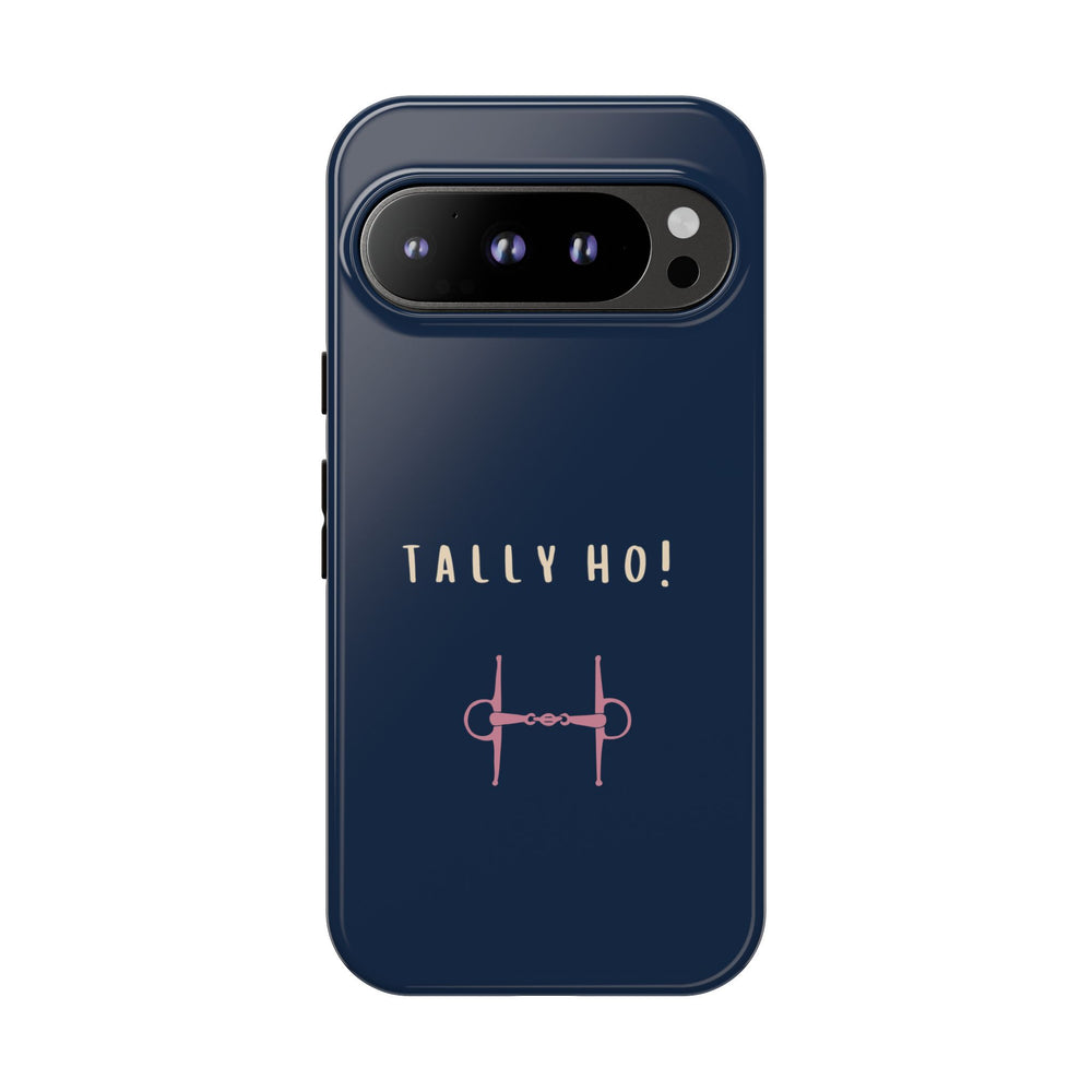 Navy & Pink 'Tally Ho!' (Snaffle)