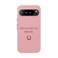 Pink & Burgundy 'Pretty Girls Go Hunting' (Horse Shoe)