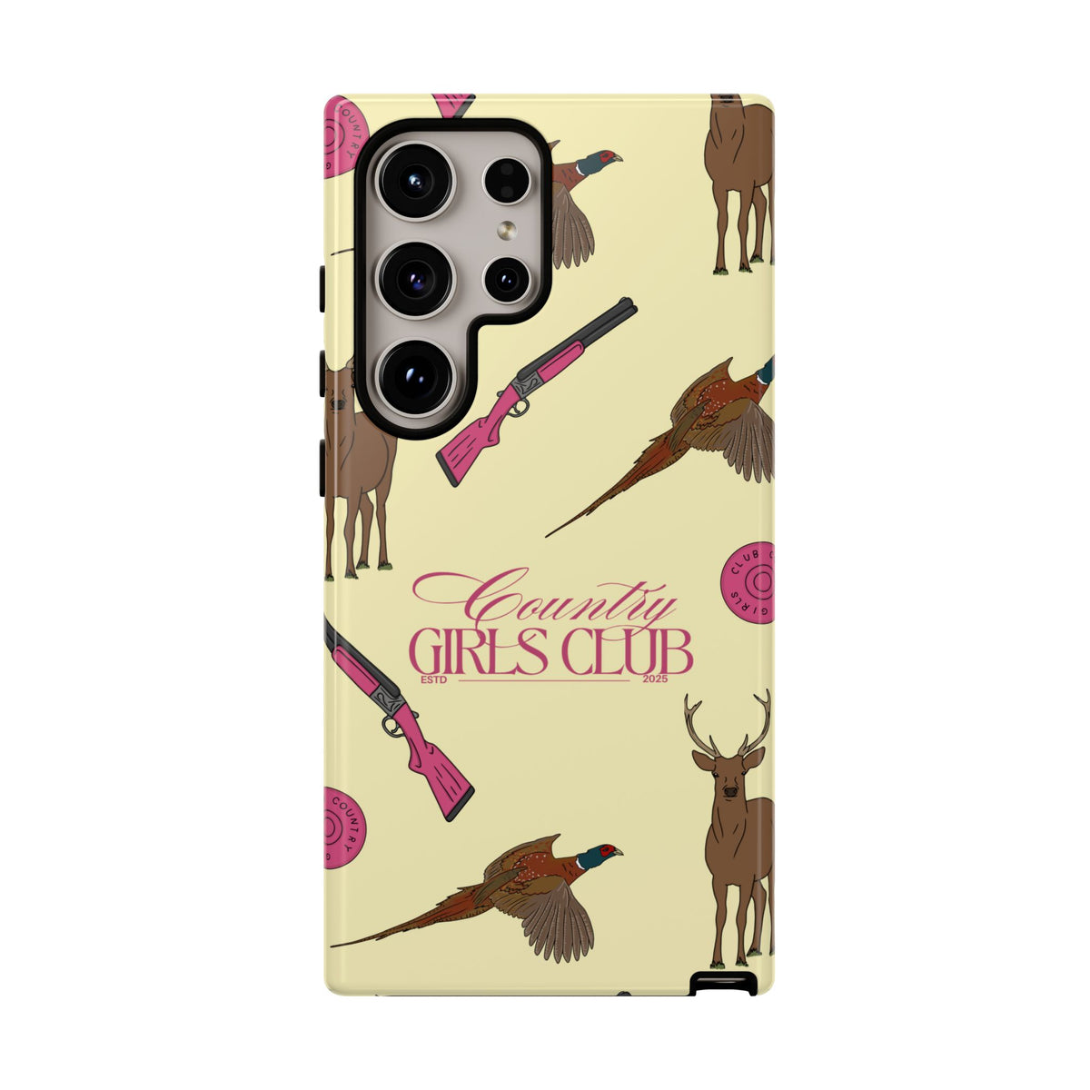 Butter Yellow 'Girls Love Guns' Case  | CGC x Country Cases