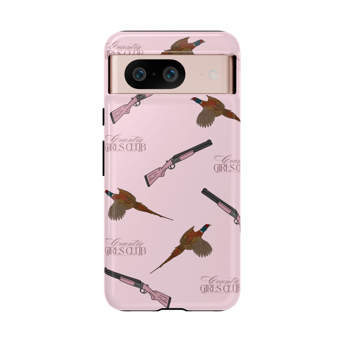 Pink 'Girls Pheasants & Shotguns' Case  | CGC x Country Cases
