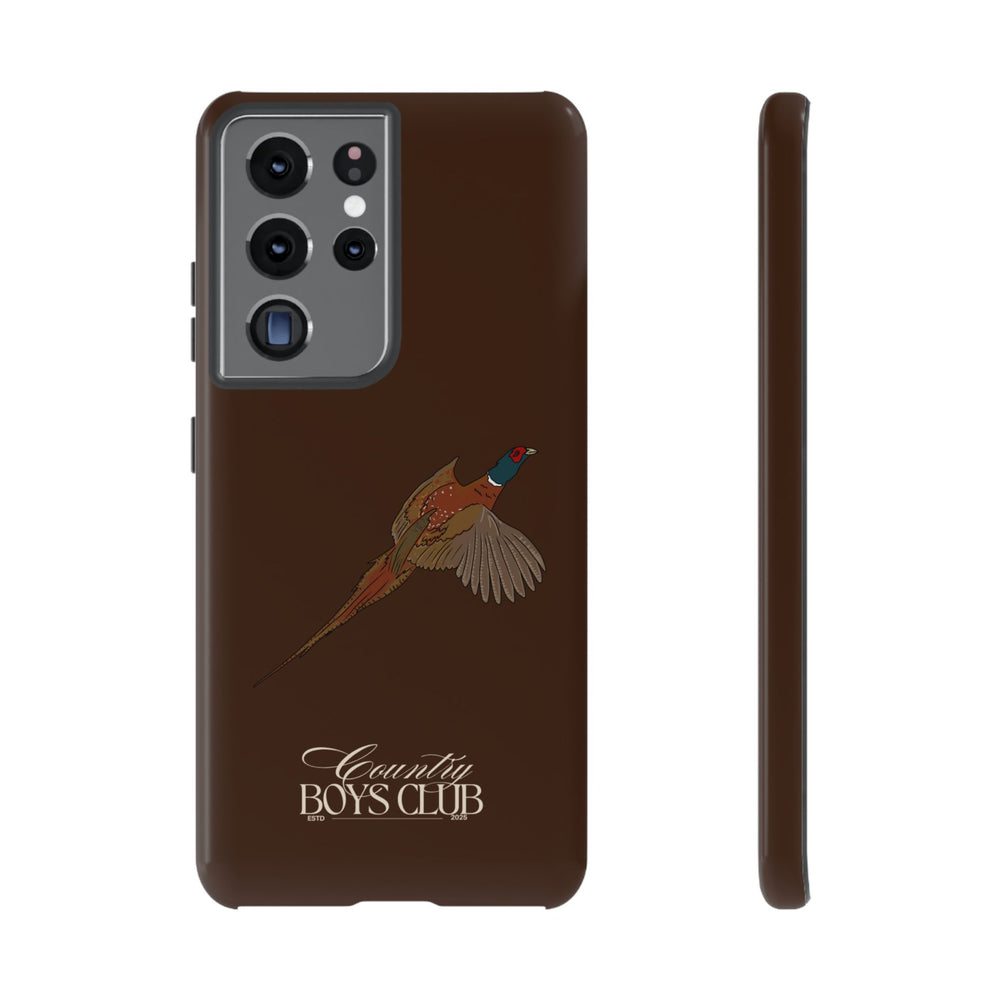Chestnut Brown 'Country Boys Club Pheasant' Case  | CBC x Country Cases
