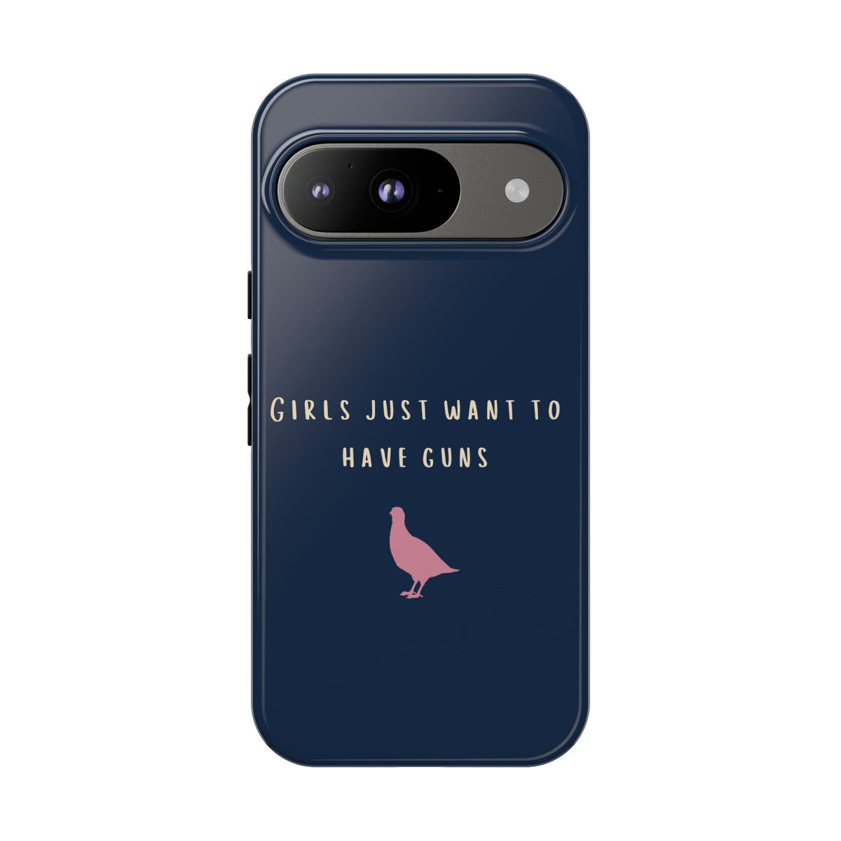 Navy & Pink 'Girls Just Want To Have Guns' Case (Partridge)