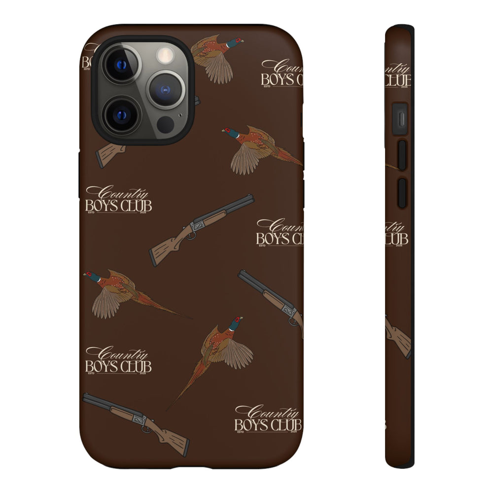 Chestnut Brown 'Boys Pheasants & Shotguns' Case  | CBC x Country Cases