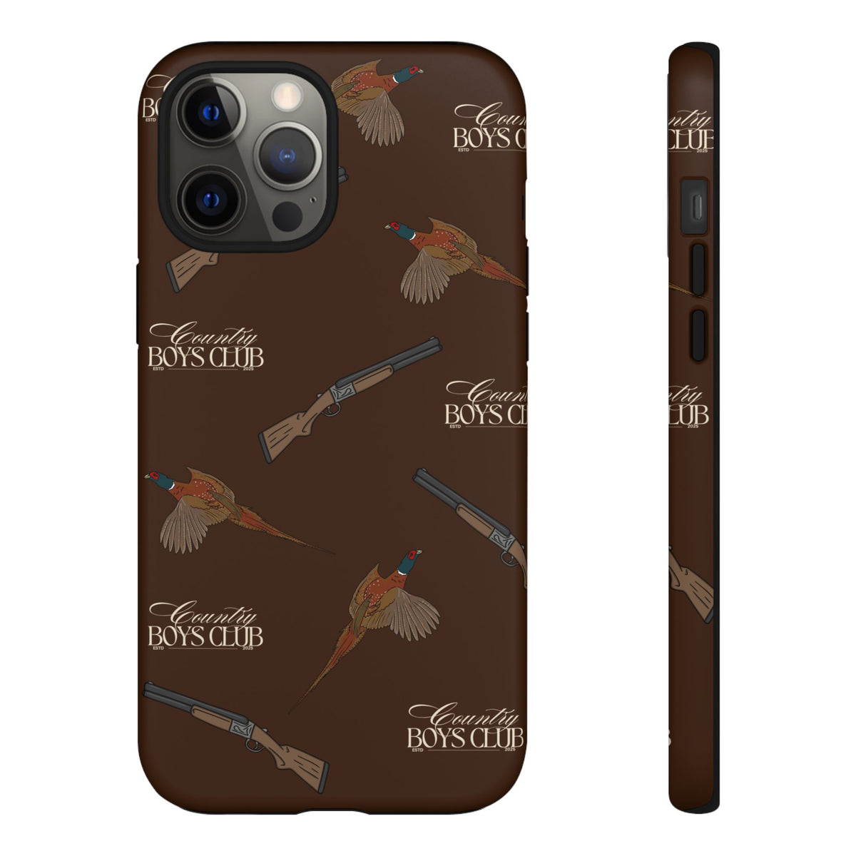 Chestnut Brown 'Boys Pheasants & Shotguns' Case  | CBC x Country Cases