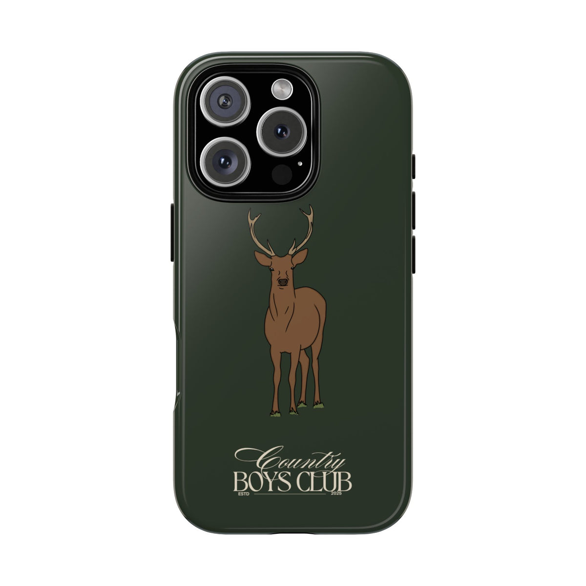 Field Green 'Country Boys Club Stag' Case  | CGC x Country Cases