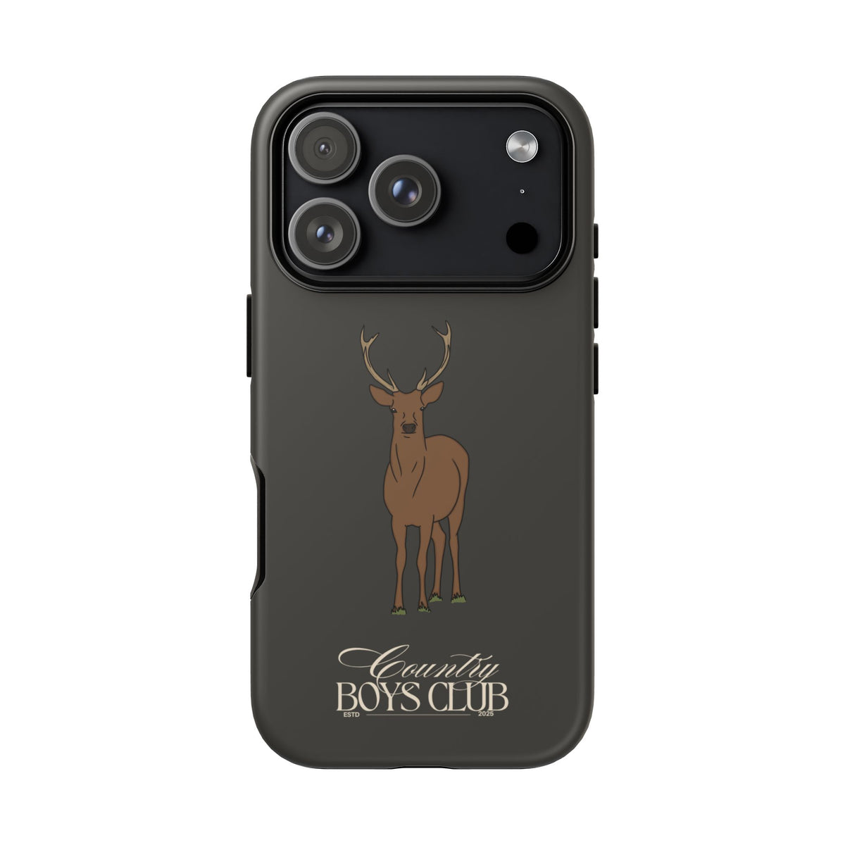 Charcoal 'Country Boys Club Stag' Case  | CGC x Country Cases