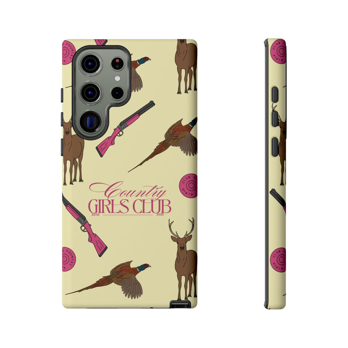 Butter Yellow 'Girls Love Guns' Case  | CGC x Country Cases
