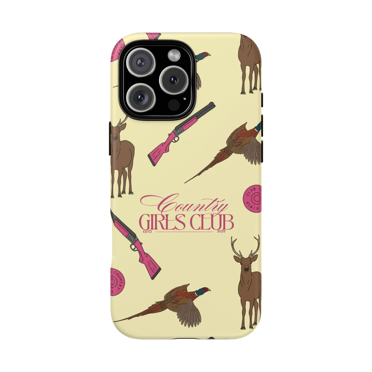 Butter Yellow 'Girls Love Guns' Case  | CGC x Country Cases