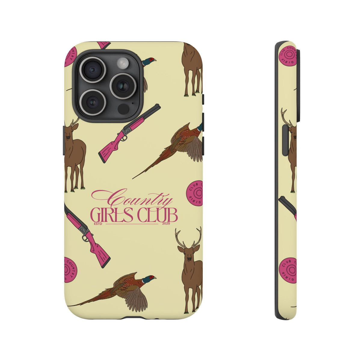 Butter Yellow 'Girls Love Guns' Case  | CGC x Country Cases