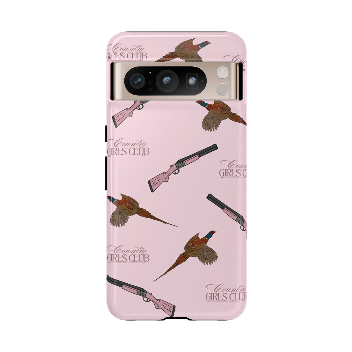 Pink 'Girls Pheasants & Shotguns' Case  | CGC x Country Cases