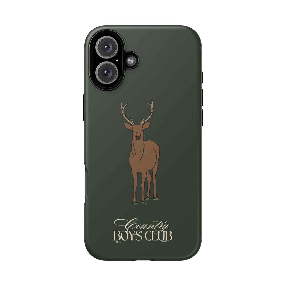 Field Green 'Country Boys Club Stag' Case  | CGC x Country Cases