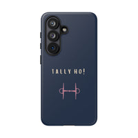 Navy & Pink 'Tally Ho!' (Snaffle)