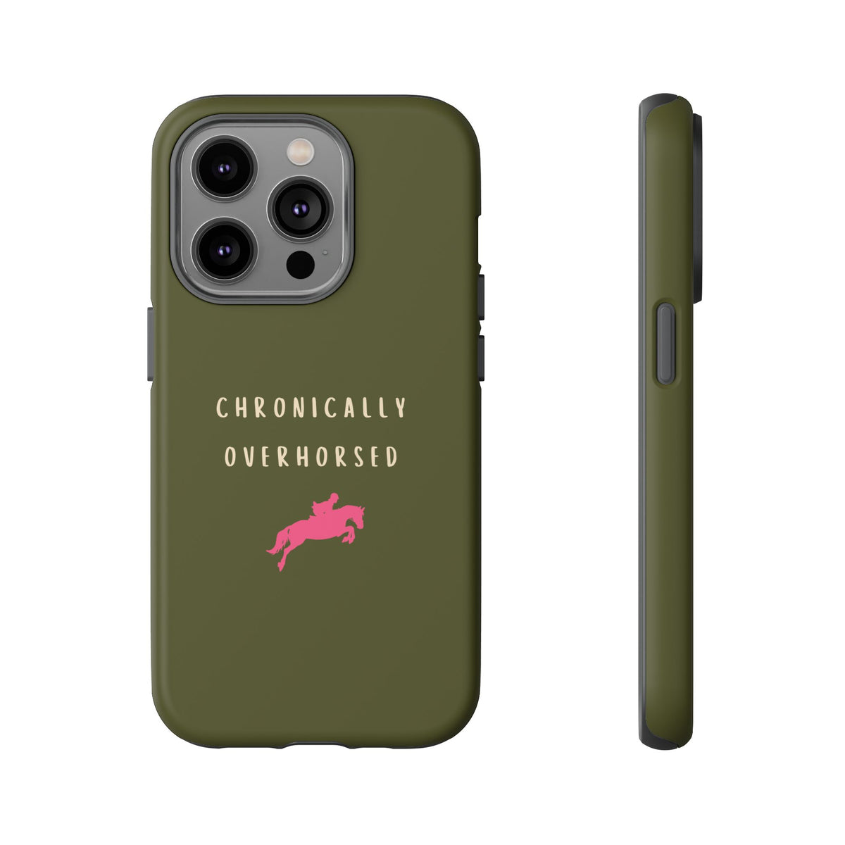 Green & Pink Chronically Overhorsed Case