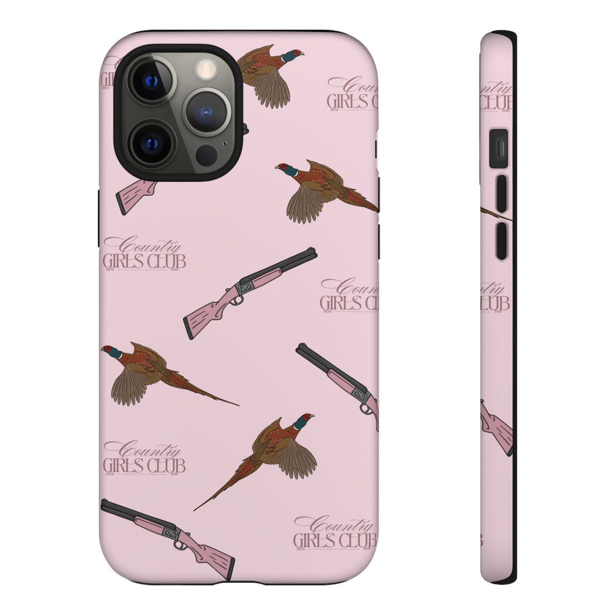 Pink 'Girls Pheasants & Shotguns' Case  | CGC x Country Cases