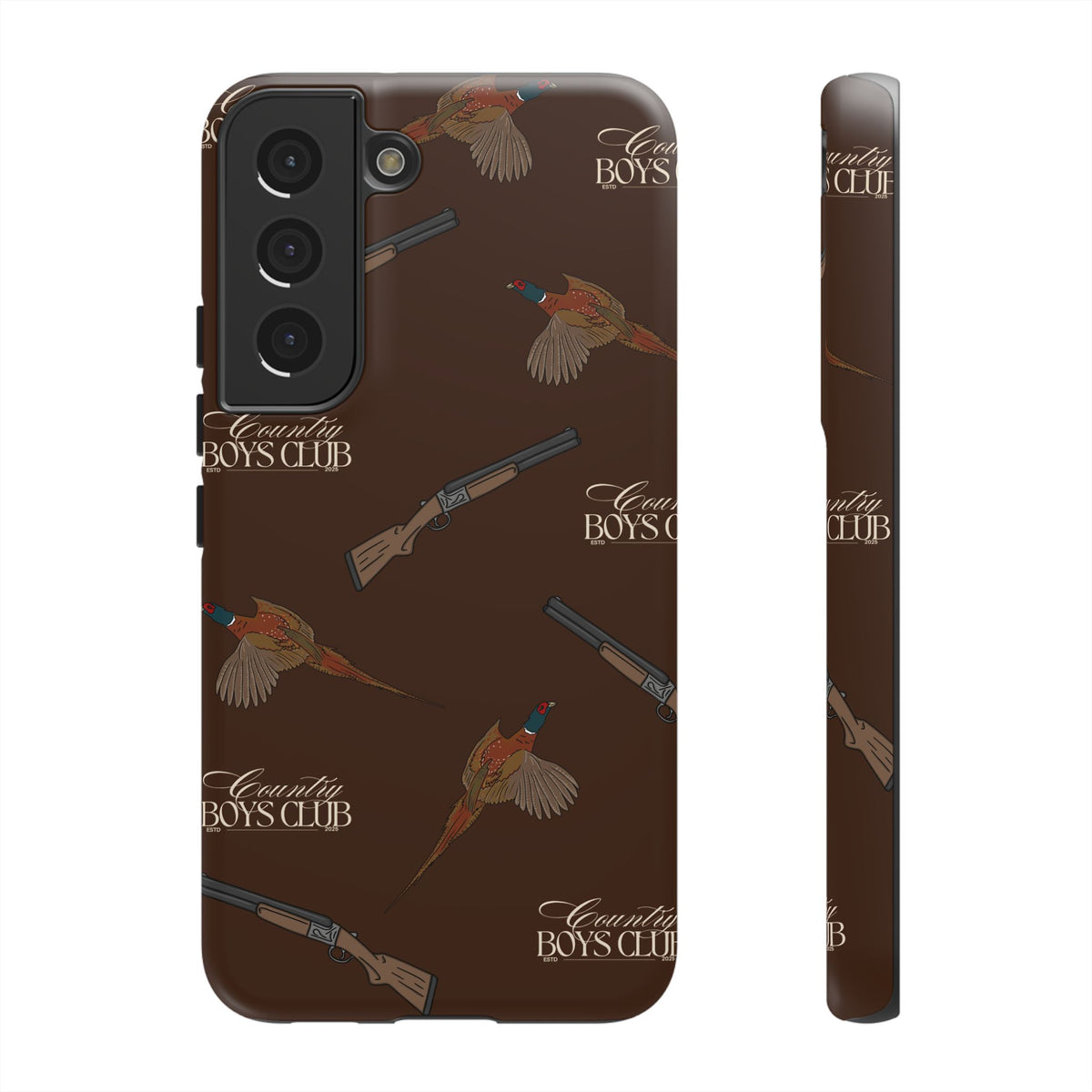 Chestnut Brown 'Boys Pheasants & Shotguns' Case  | CBC x Country Cases